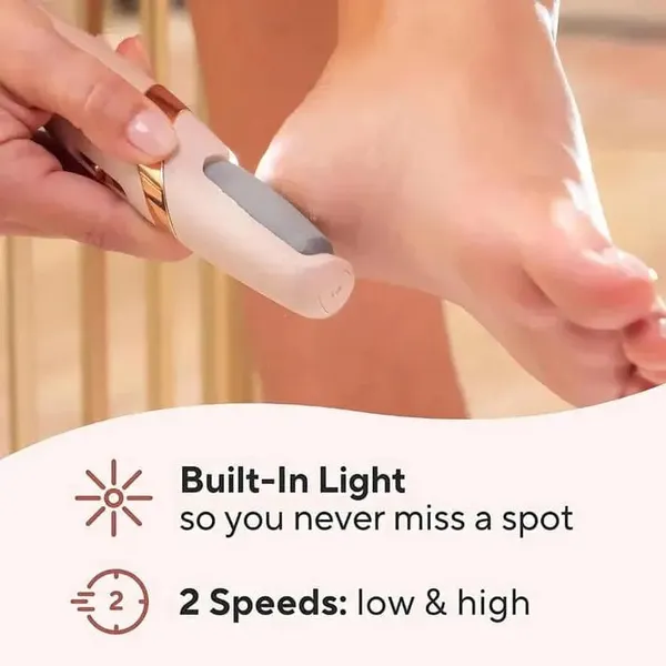 White_Electric_Callus_Remover_Abs_Plastic,_Stainless_Steel
